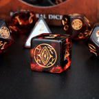 Dice Tomes Evil Eye's Bane 7 Dice Polyset + Coin