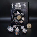 Dice Tomes Fighter (2026) 7 Dice Polyset + Coin