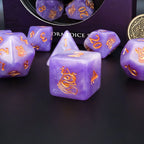 Dice Tomes School of Illusion 7 Dice Polyset + Coin