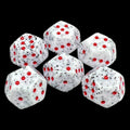 DodecaDice Double D6 Granite Speckled 12 Sided Spot D6 Dice Set