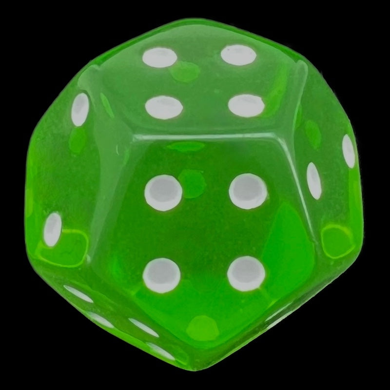 DodecaDice Triple D4 Bright Gem Emerald 12 Sided Spot D4 Dice