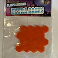 CLEARANCE ArcKnight Flat Plastic Miniatures - Hex Bases x 16 Orange
