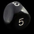 Impact Opaque Black & White D5 Dice