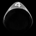 Impact Opaque Black & White Top Read D4 Dice