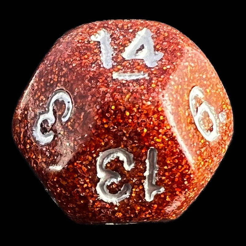 Impact Unleashed Arcana Fool's Gold D14 Dice