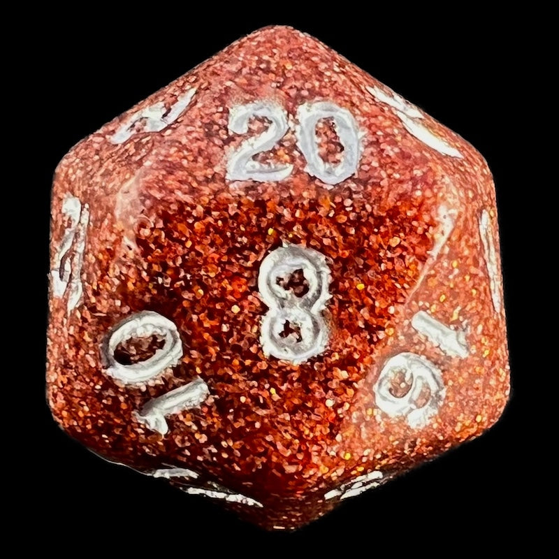 Impact Unleashed Arcana Fool's Gold D20 Dice