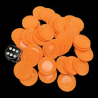 Koplow Casino Stacking Poker Chips Orange x 50