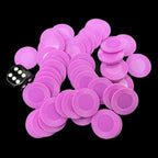 Koplow Casino Stacking Poker Chips Purple x 50