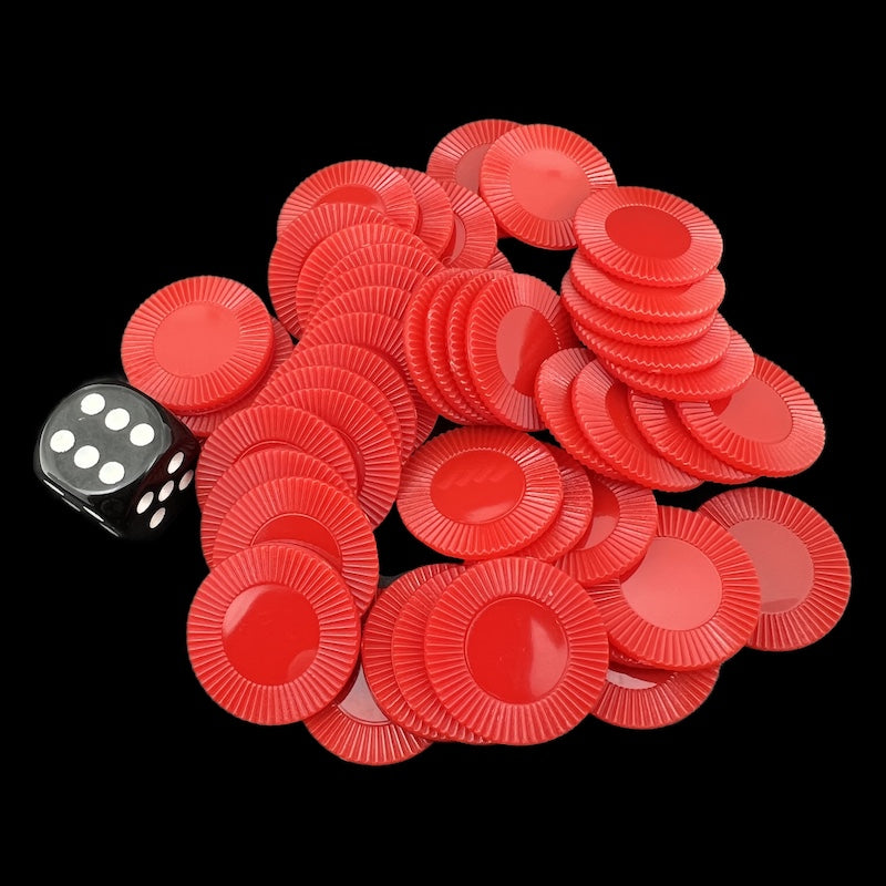 Koplow Casino Stacking Poker Chips Red x 50