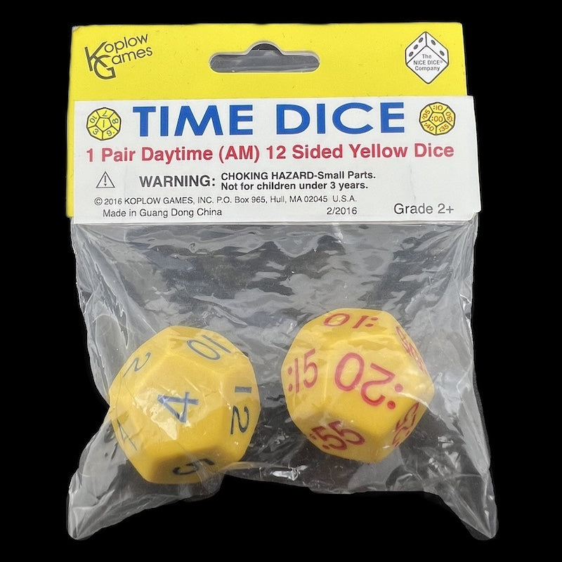 Koplow Daytime JUMBO 28mm 2 x D12 Time Dice Set