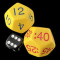 Koplow Daytime JUMBO 28mm 2 x D12 Time Dice Set
