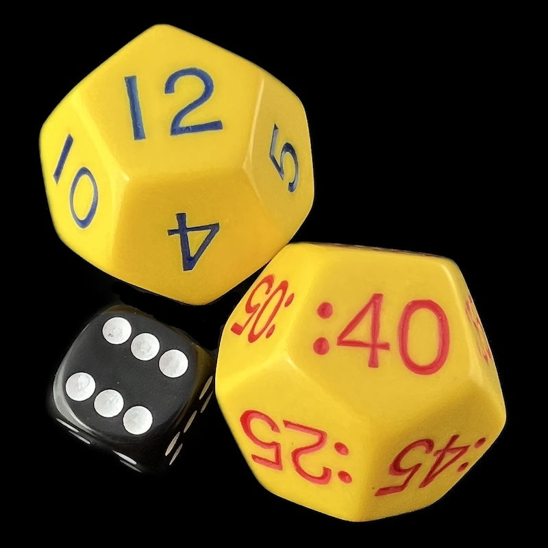 Koplow Daytime JUMBO 28mm 2 x D12 Time Dice Set