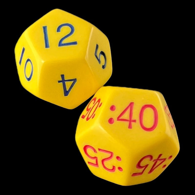 Koplow Daytime JUMBO 28mm 2 x D12 Time Dice Set