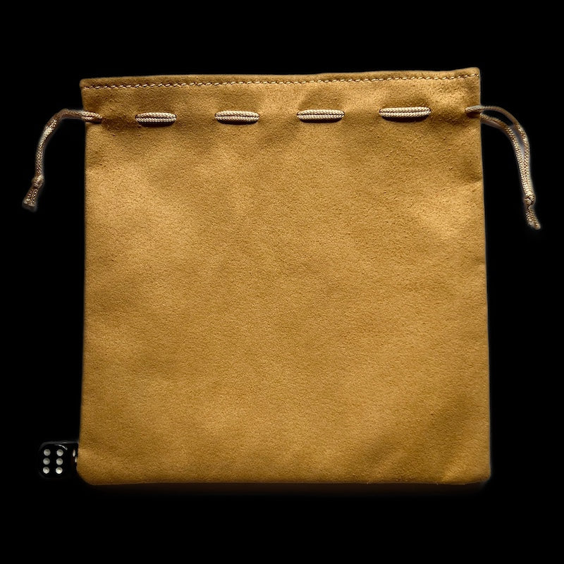 Koplow Large Suede Leather Dice Bag