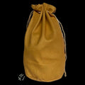 Koplow Large Suede Leather Round Bottom Dice Bag / Pouch