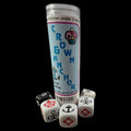 Koplow Opaque 3 x D6 + 2 x D10 Dice Game - Crown and Anchor