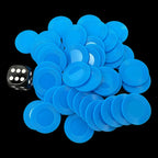 Koplow Casino Stacking Poker Chips Blue x 50