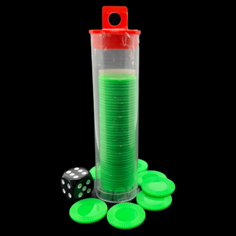 Koplow Casino Stacking Poker Chips Green x 50