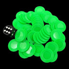 Koplow Casino Stacking Poker Chips Green x 50