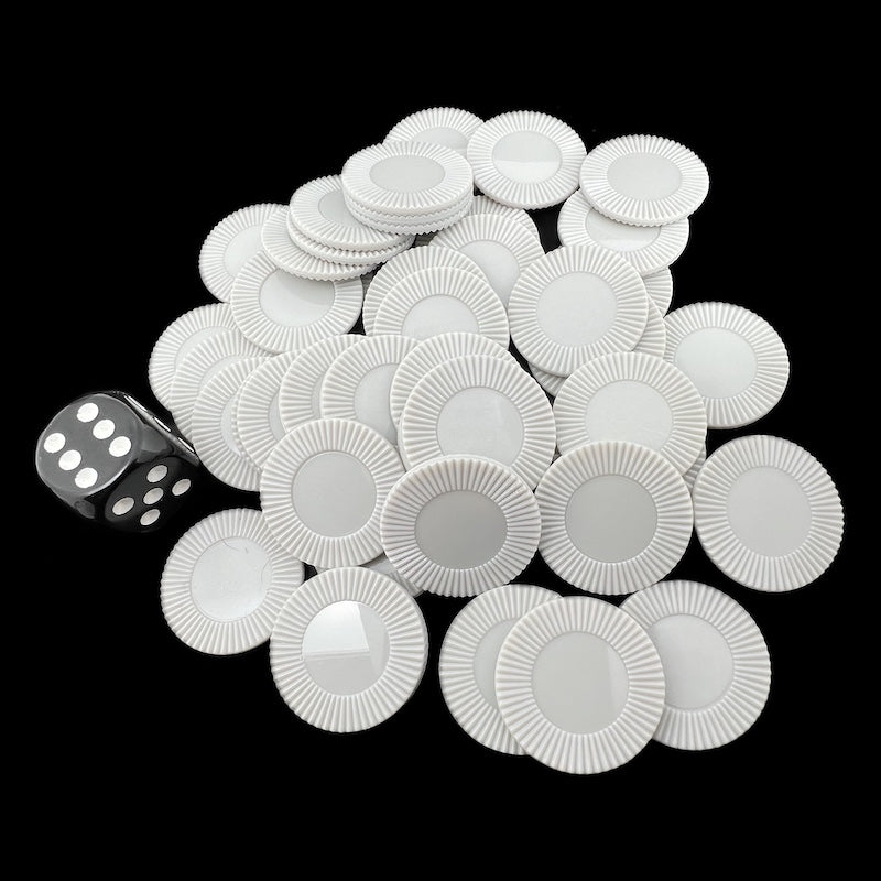 Koplow Casino Stacking Poker Chips Grey x 50