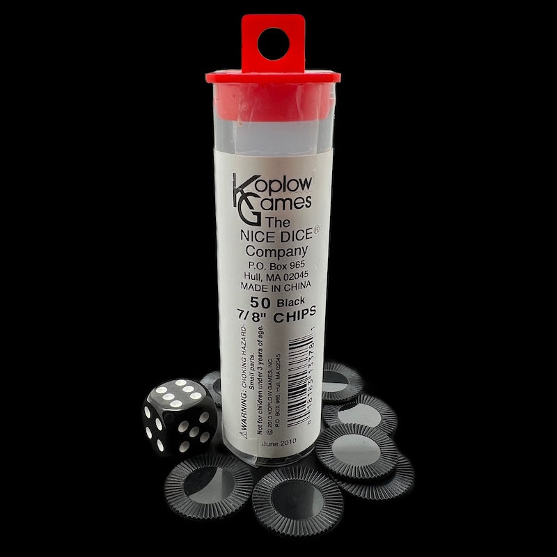 Koplow Casino Stacking Poker Chips Black x 50
