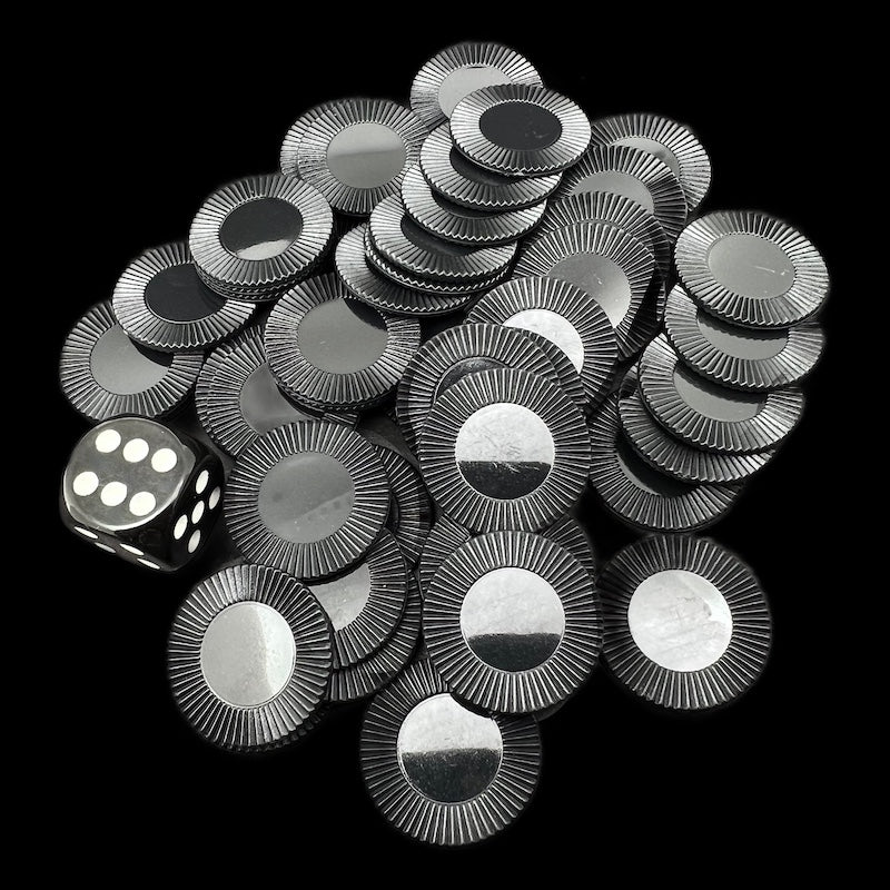 Koplow Casino Stacking Poker Chips Black x 50