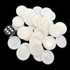 Koplow Casino Stacking Poker Chips White x 50
