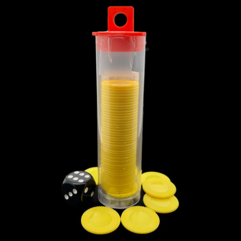 Koplow Casino Stacking Poker Chips Yellow x 50