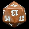 MTG Fate Reforged Opaque Brown Spindown / Countdown D20 Dice