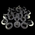 MouldPlas Card / Paper Figure Stands 18mm Black x 20