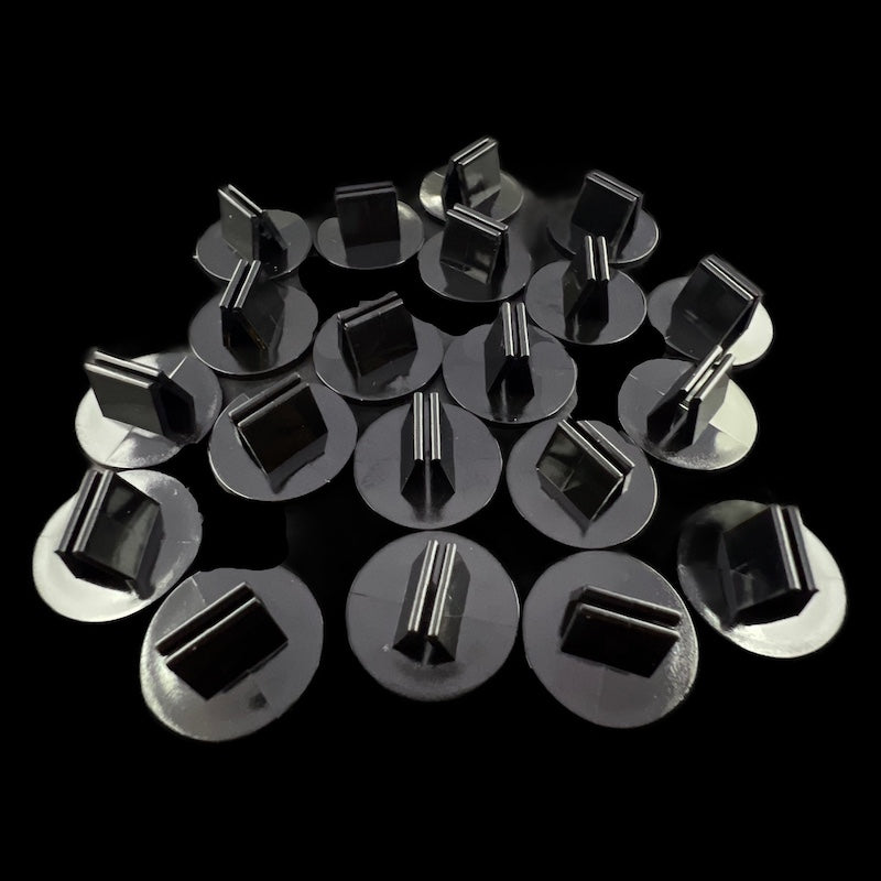 MouldPlas Card / Paper Figure Stands 18mm Black x 20