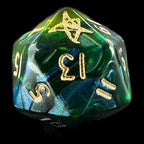 Pegasus Spiel Arma Cthulhiana - Elder Sign Logo Green D20 Dice OOP
