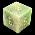 TDSO Gemstone Jade Xinjiang & Gold D6 Dice