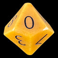 TDSO Gemstone Jade Yellow & Black D10 Dice