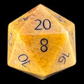 TDSO Gemstone Jade Yellow & Black D20 Dice