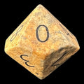 TDSO Gemstone Jasper Leopardskin & Black D10 Dice