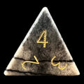 TDSO Gemstone Jasper Spiderweb & Gold D4 Dice