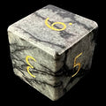 TDSO Gemstone Jasper Spiderweb & Gold D6 Dice