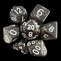 TDSO Glitter Black 7 Dice Polyset