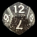 TDSO Glitter Black D12 Dice