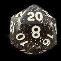 TDSO Glitter Black D20 Dice