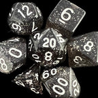TDSO Glitter Black 7 Dice Polyset