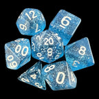 TDSO Glitter Blue 7 Dice Polyset