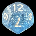 TDSO Glitter Blue D12 Dice