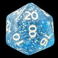 TDSO Glitter Blue D20 Dice