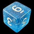 TDSO Glitter Blue D6 Dice