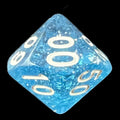 TDSO Glitter Blue Percentile Dice