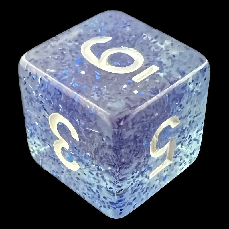 TDSO Glitter Dark Blue D6 Dice