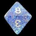 TDSO Glitter Dark Blue D8 Dice