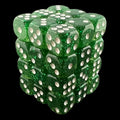 TDSO Glitter Green 36 x D6 Dice Set